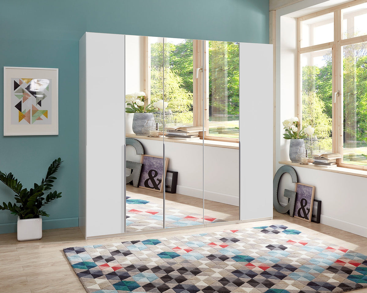 Wimex - Kleerkast New York A - P01566 - Wit - 225x208x58cm