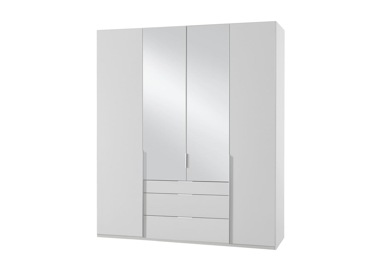 Wimex - Armoire New York A - P01505 - Blanc - 180x208x58cm
