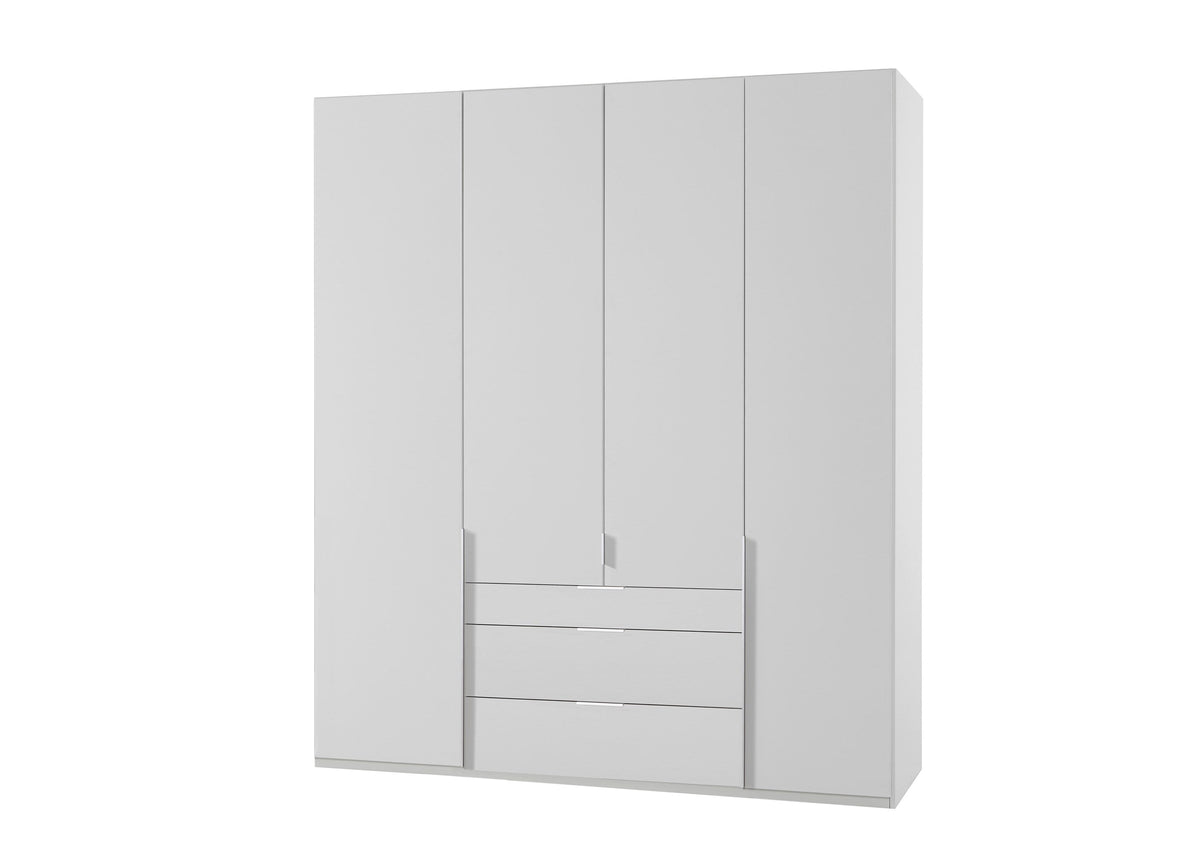 Wimex - Armoire New York A - P01510 - Blanc - 180x208x58cm