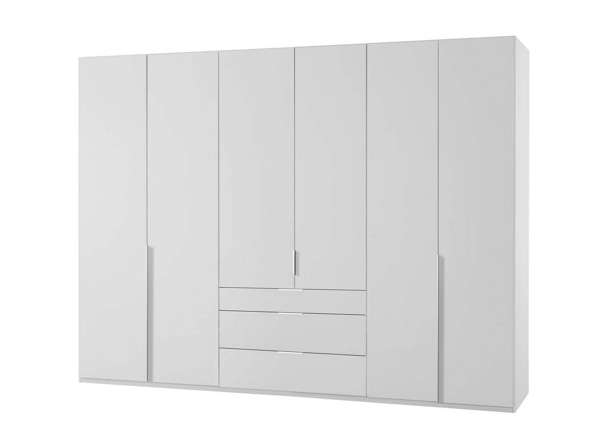 Wimex - Armoire New York A - P01512 - Blanc - 270x208x58cm