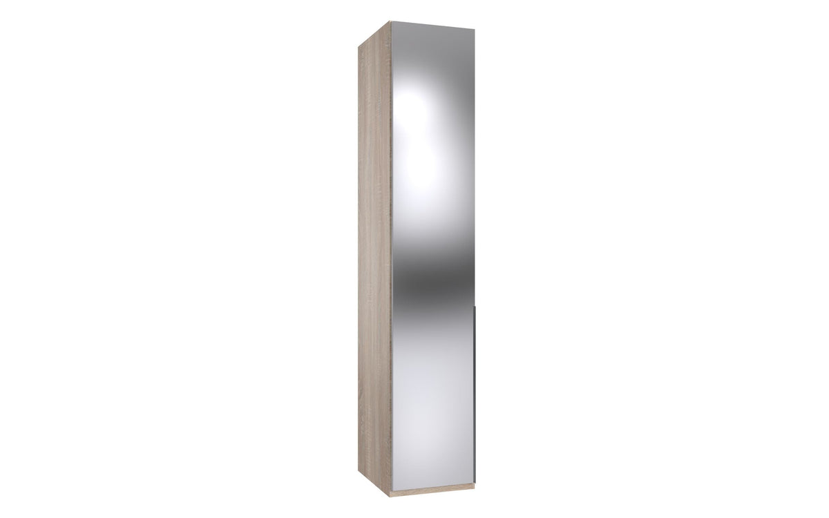 Wimex - Armoire New York A - P07406 - Blanc/Chêne - 45x236x58cm