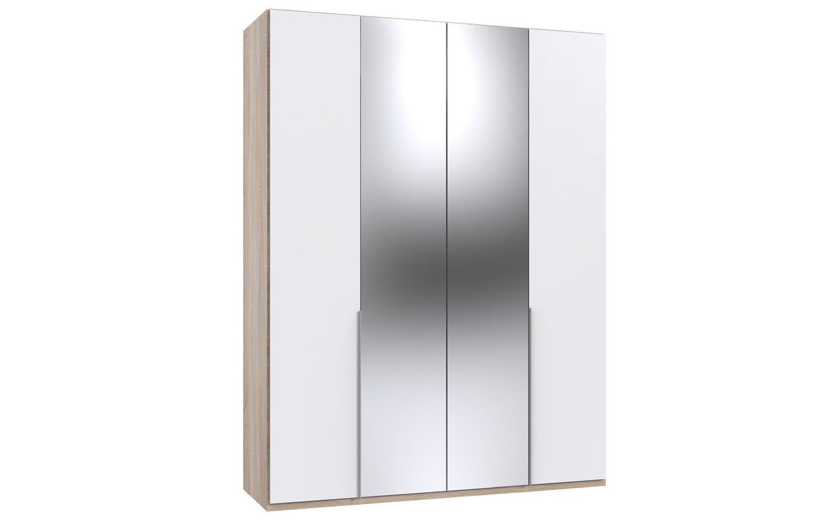Wimex - Kleerkast New York A - P07408 - Wit/Eik - 180x236x58cm