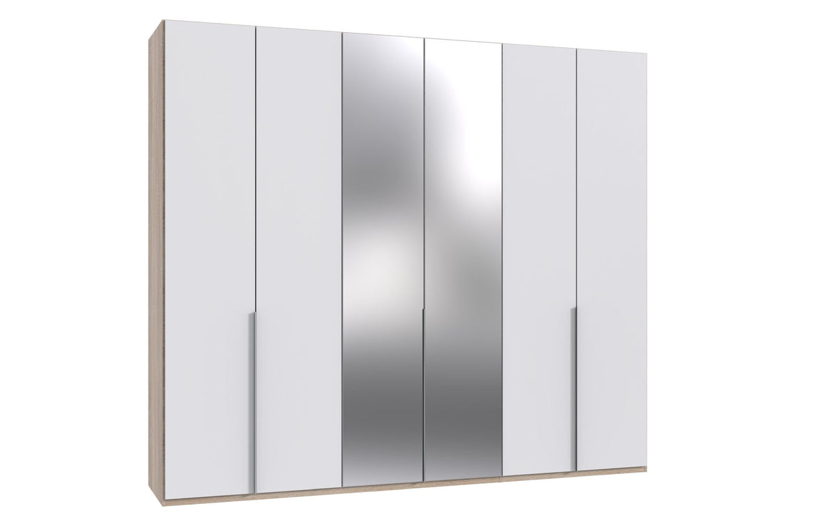 Wimex - Kleerkast New York A - P07411 - Wit/Eik - 270x236x58cm