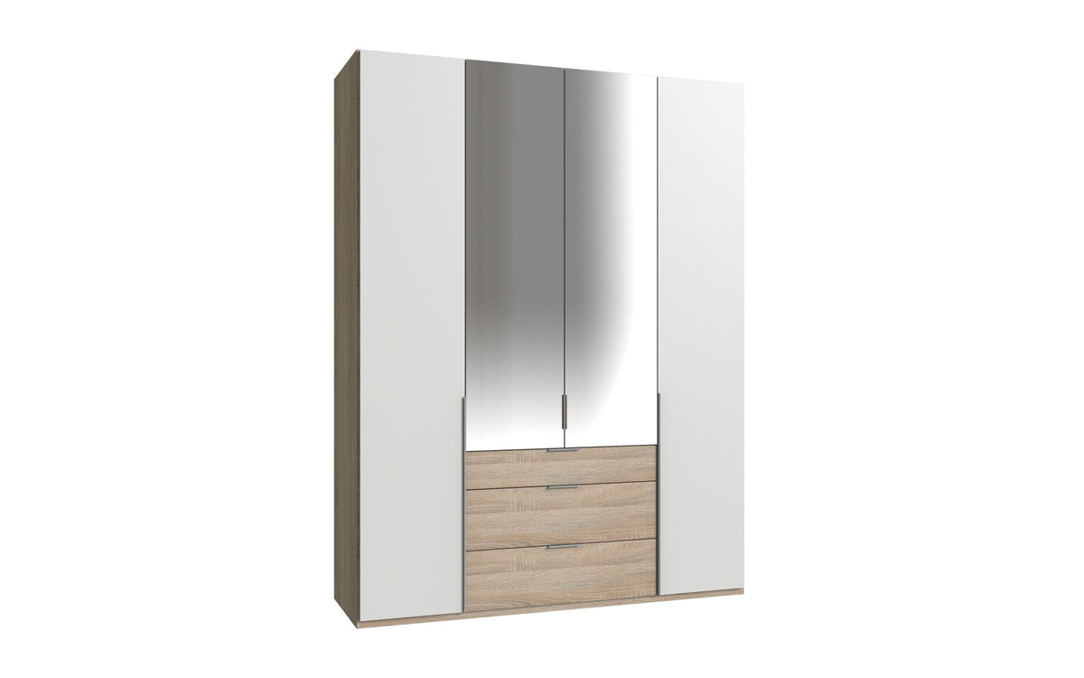 Wimex - Kleerkast New York A - P07505 - Wit/Eik - 180x208x58cm