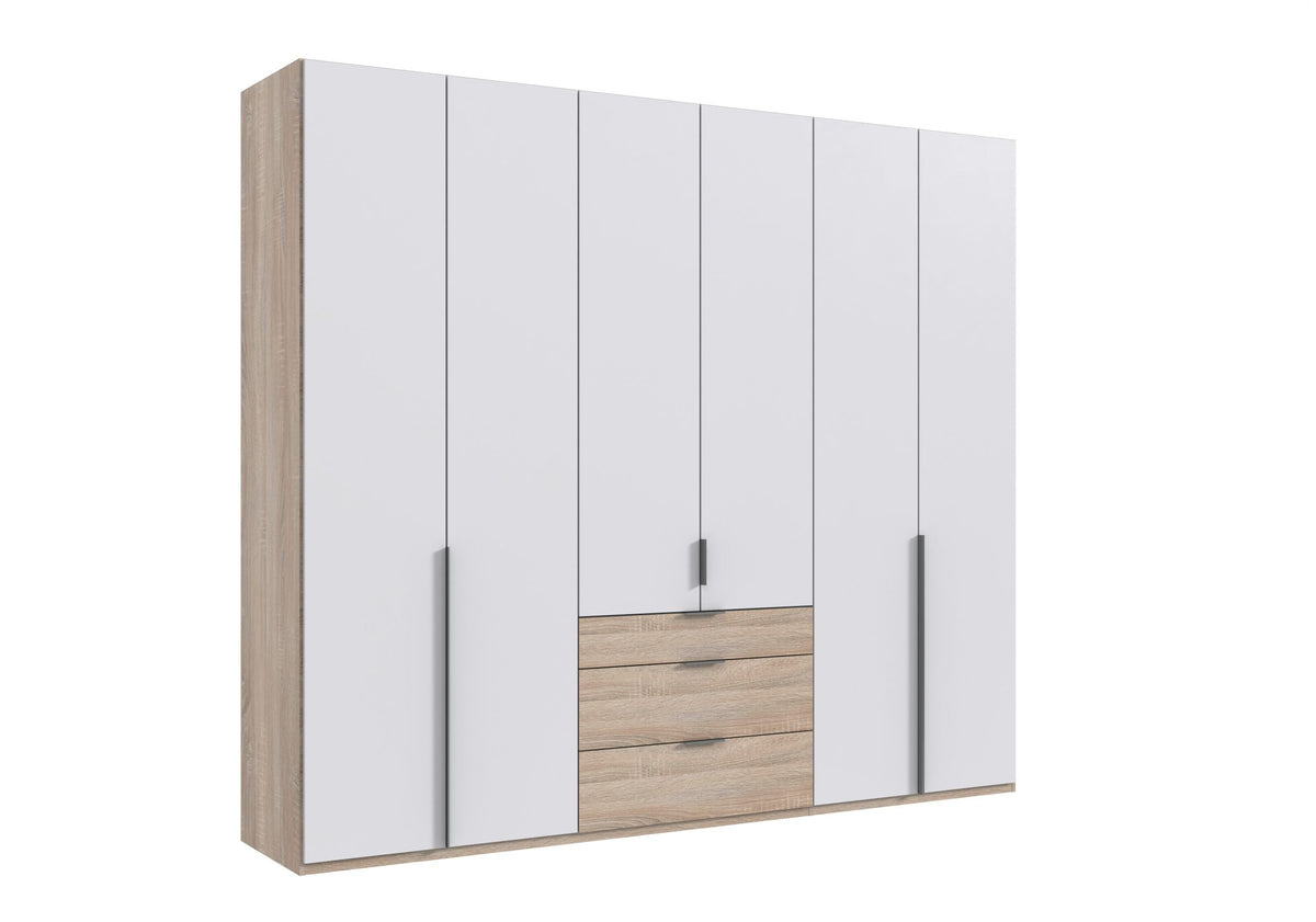 Wimex - Kleerkast New York A - P07420 - Wit/Eik - 270x236x58cm