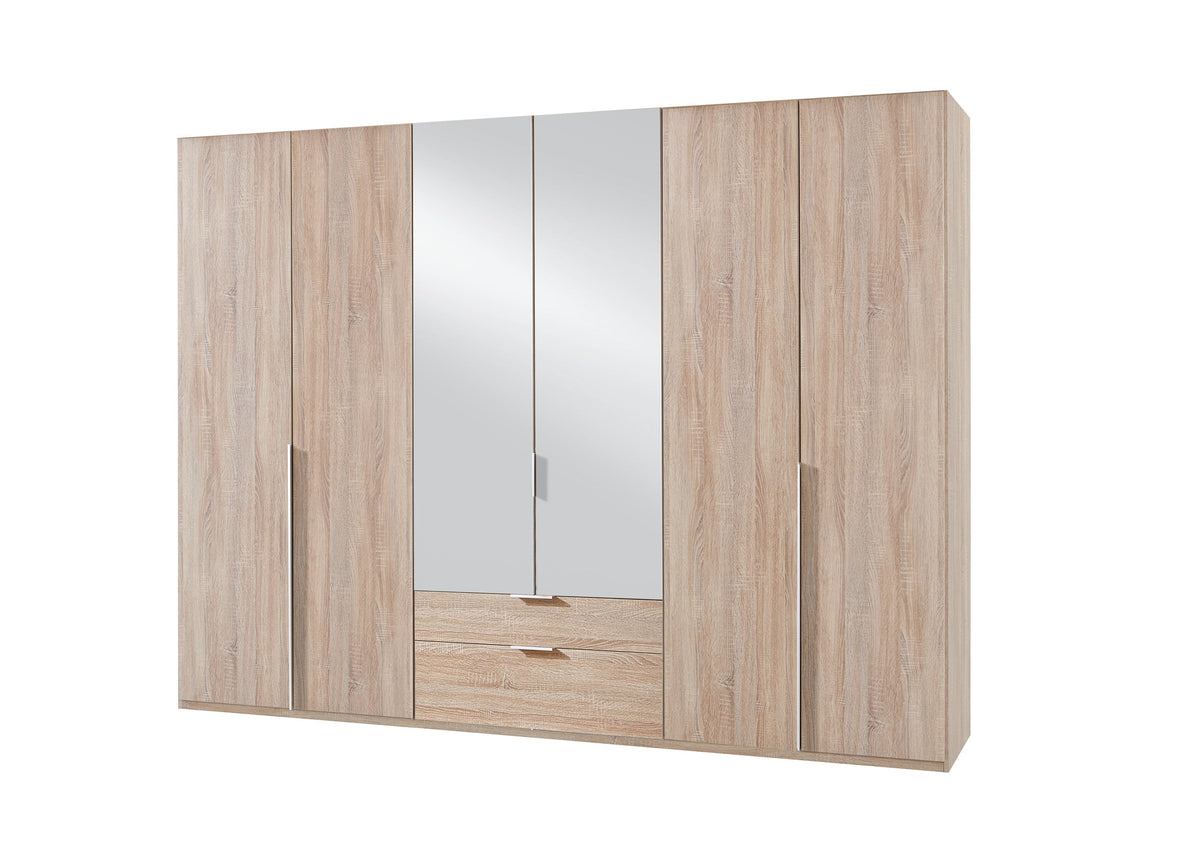 Wimex - Armoire New York A - P19416 - Chêne brut - 270x236x58cm 