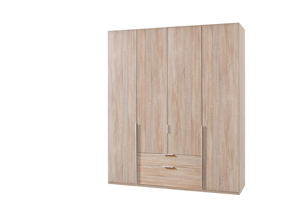 Wimex - Armoire New York A - P19510 - Chêne brut - 225 x 208 x 58 cm