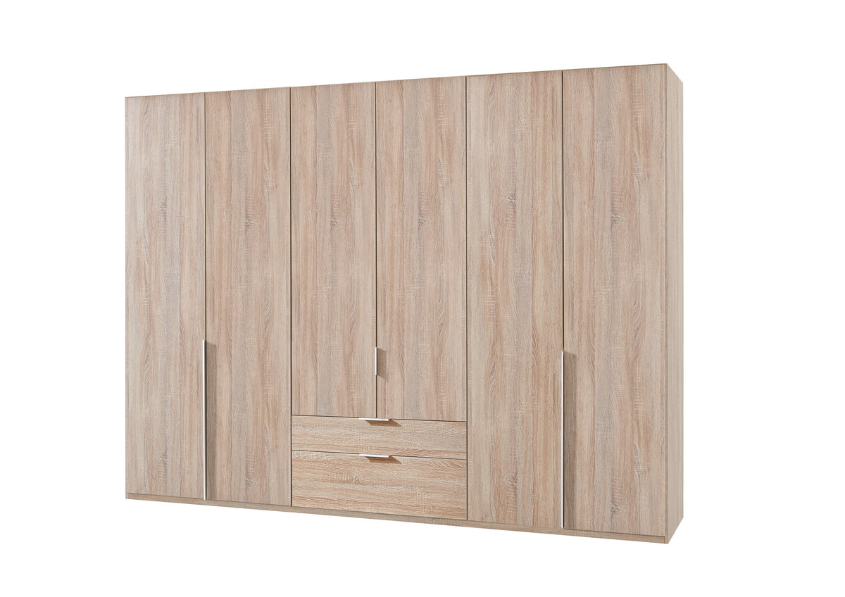 Wimex - Armoire New York A - P19420 - Chêne brut - 270x236x58cm