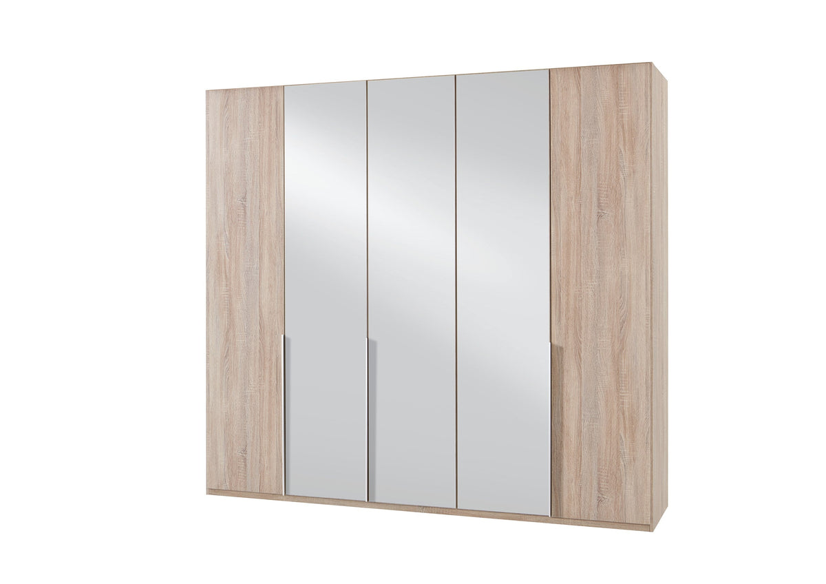 Wimex - Armoire New York A - P19410 - Chêne brut - 225x236x58cm