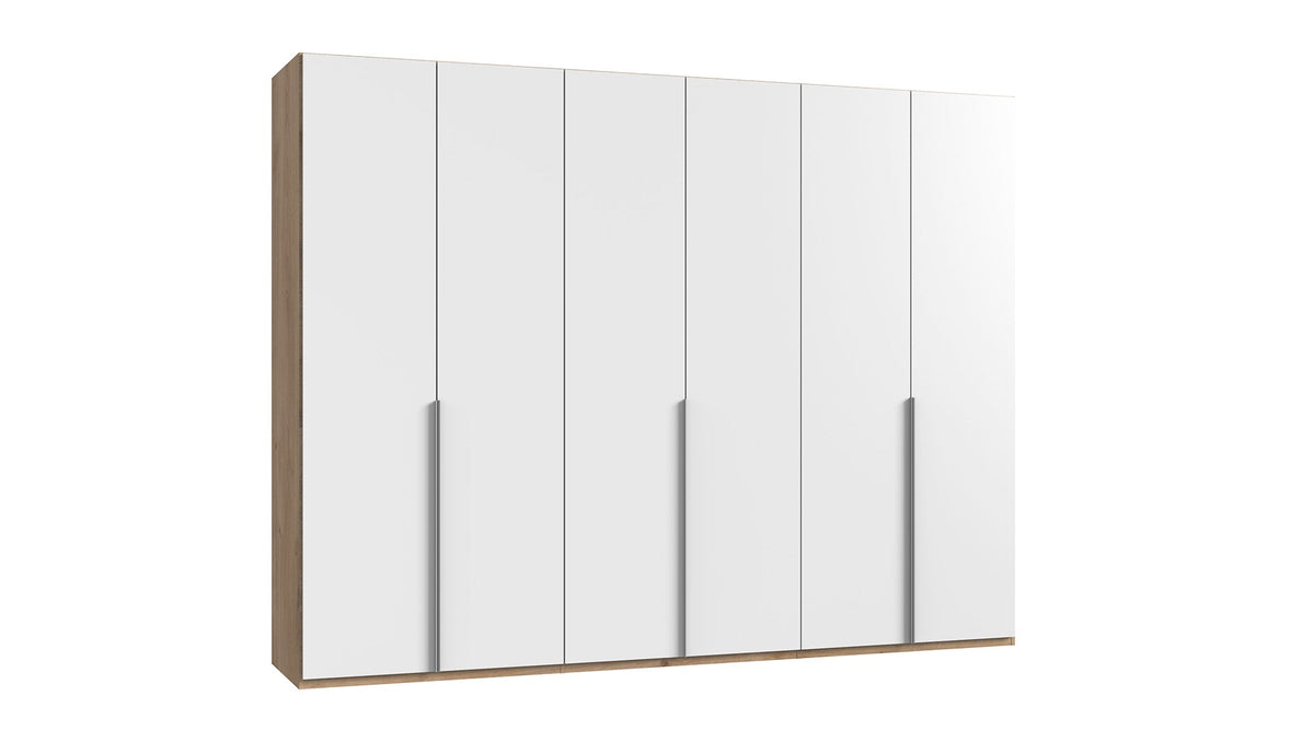 Wimex - Kleerkast New York A - P27578 - Wit/Planken Eik - 270x208x58cm