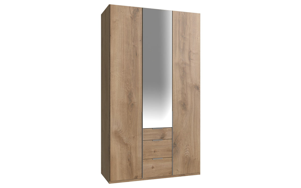 Wimex - Kleerkast New York A - P28412 - Planken Eik - 135x236x58cm