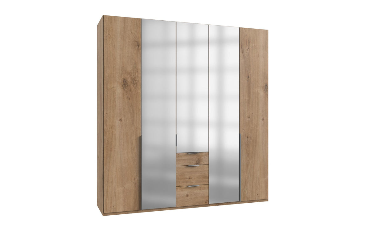 Wimex - Kleerkast New York A - P28415 - Planken Eik - 225x236x58cm