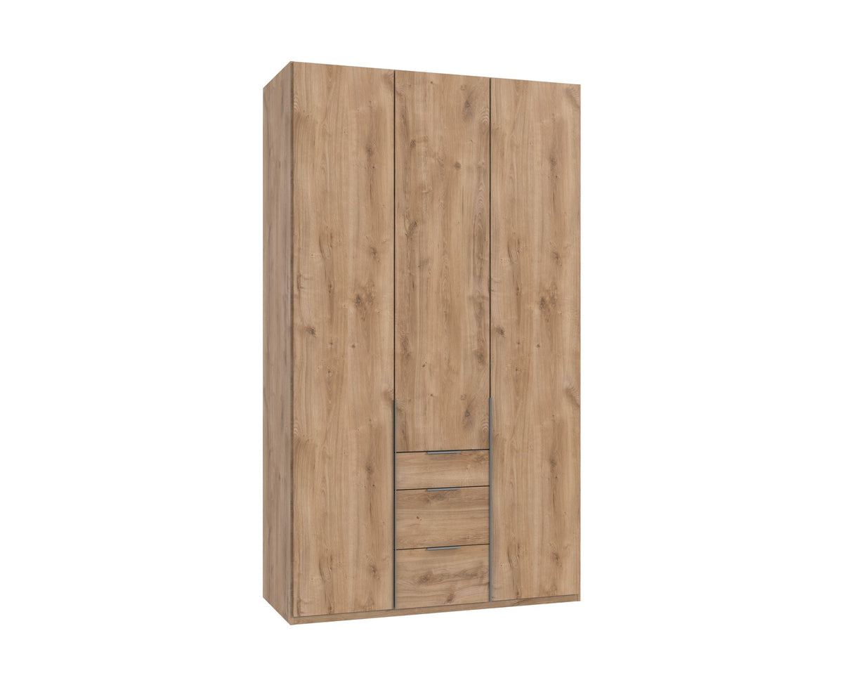 Wimex - Armoire New York A - P28509 - Planches de chêne - 135x208x58cm