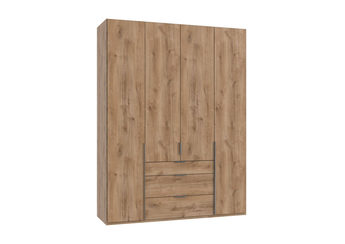 Wimex - Kleerkast New York A - P28510 - Planken Eik - 180x208x58cm