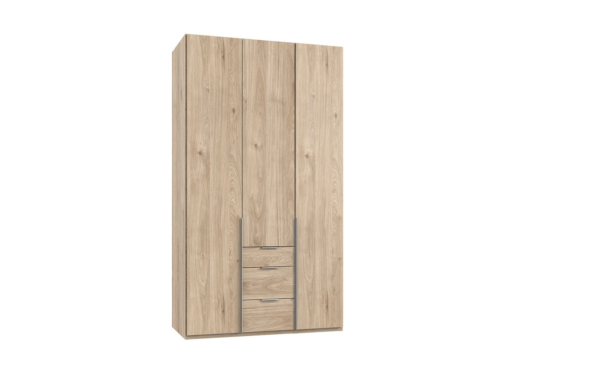 Wimex - Armoire New York A - P29417 - Chêne hickory - 135x236x58cm
