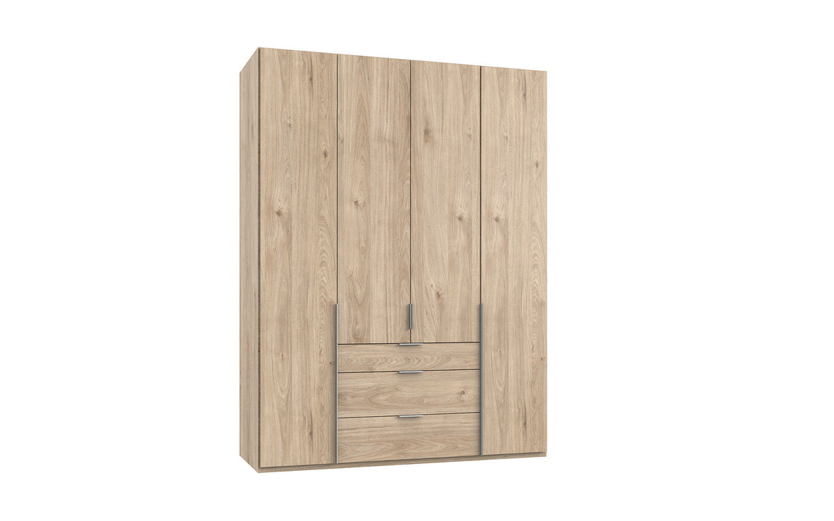 Wimex - Kleerkast New York A - P29418 - Hickory Eik - 180x236x58cm