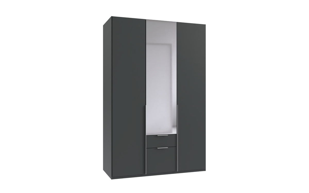 Wimex - Kleerkast New York A - P32504 - Grafiet - 135x208x58cm