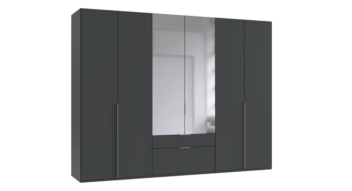 Wimex - Armoire New York A - P32416 - Graphite - 270x236x58cm