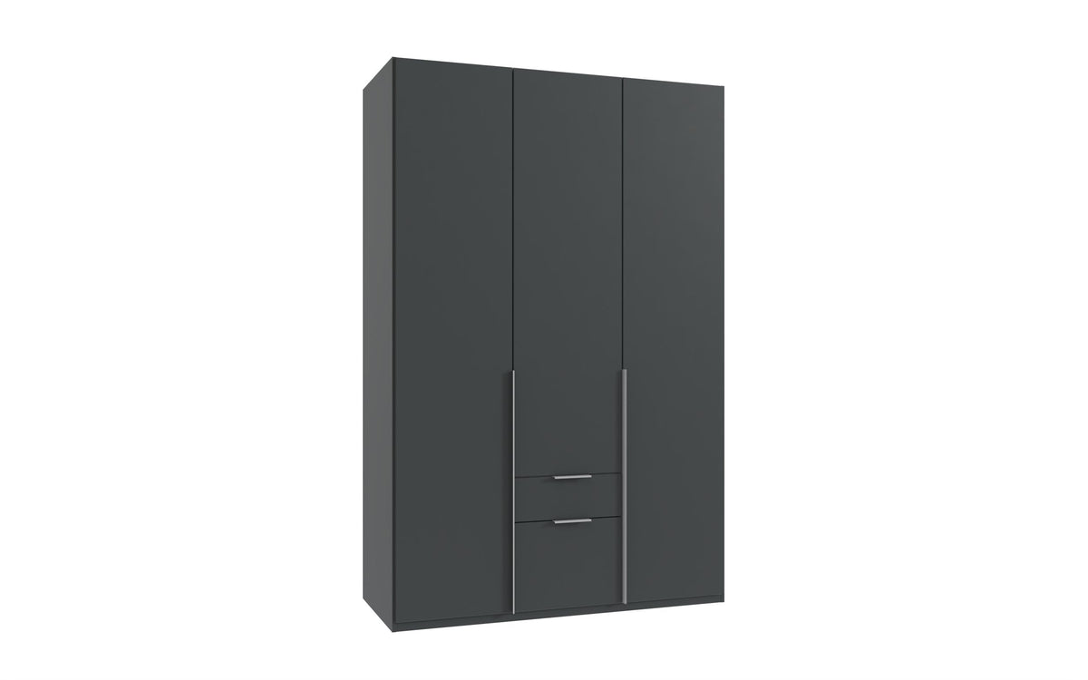 Wimex - Kleerkast New York A - P32509 - Grafiet - 135x208x58cm