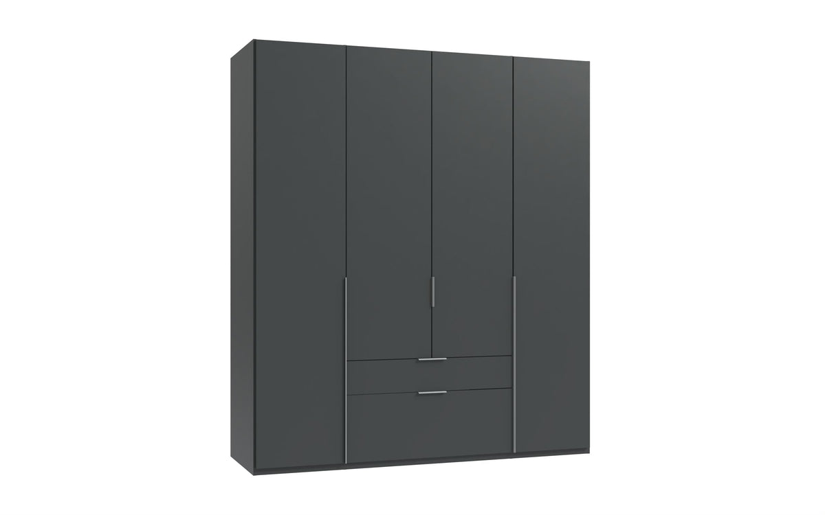 Wimex - Armoire New York A - P32418 - Graphite - 180x236x58cm