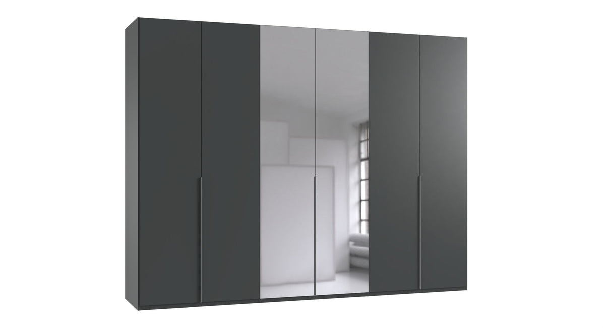 Wimex - Kleerkast New York A - P32411 - Grafiet - 270x236x58cm