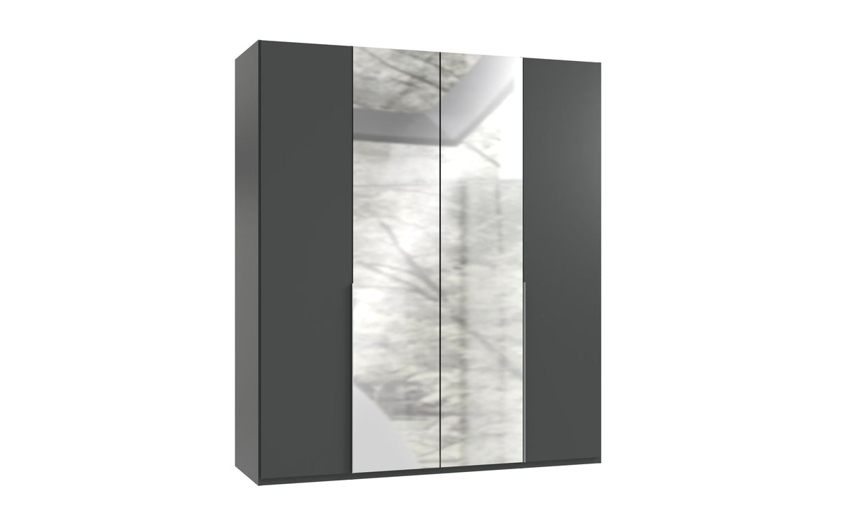 Wimex - Kleerkast New York A - P32568 - Grafiet - 180x208x58cm