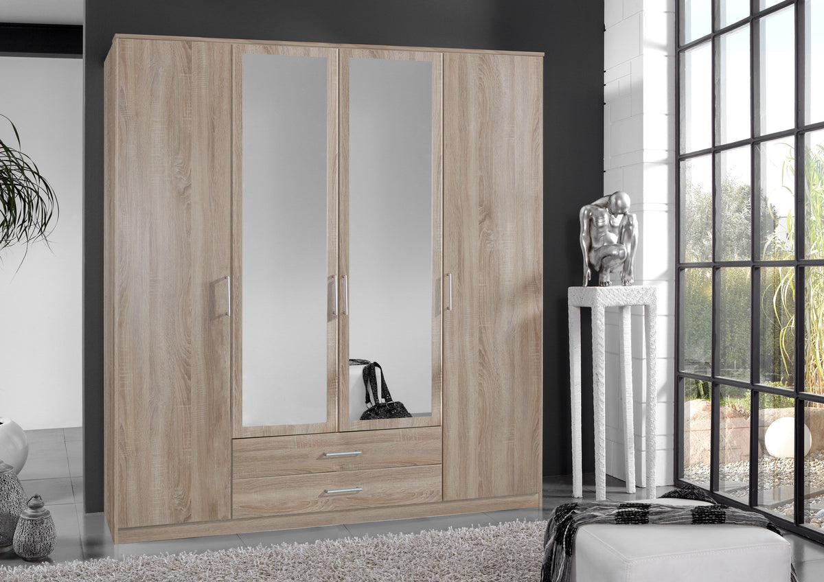 Wimex - Armoire Osaka - 112453 - Chêne brut - 179x199x58cm