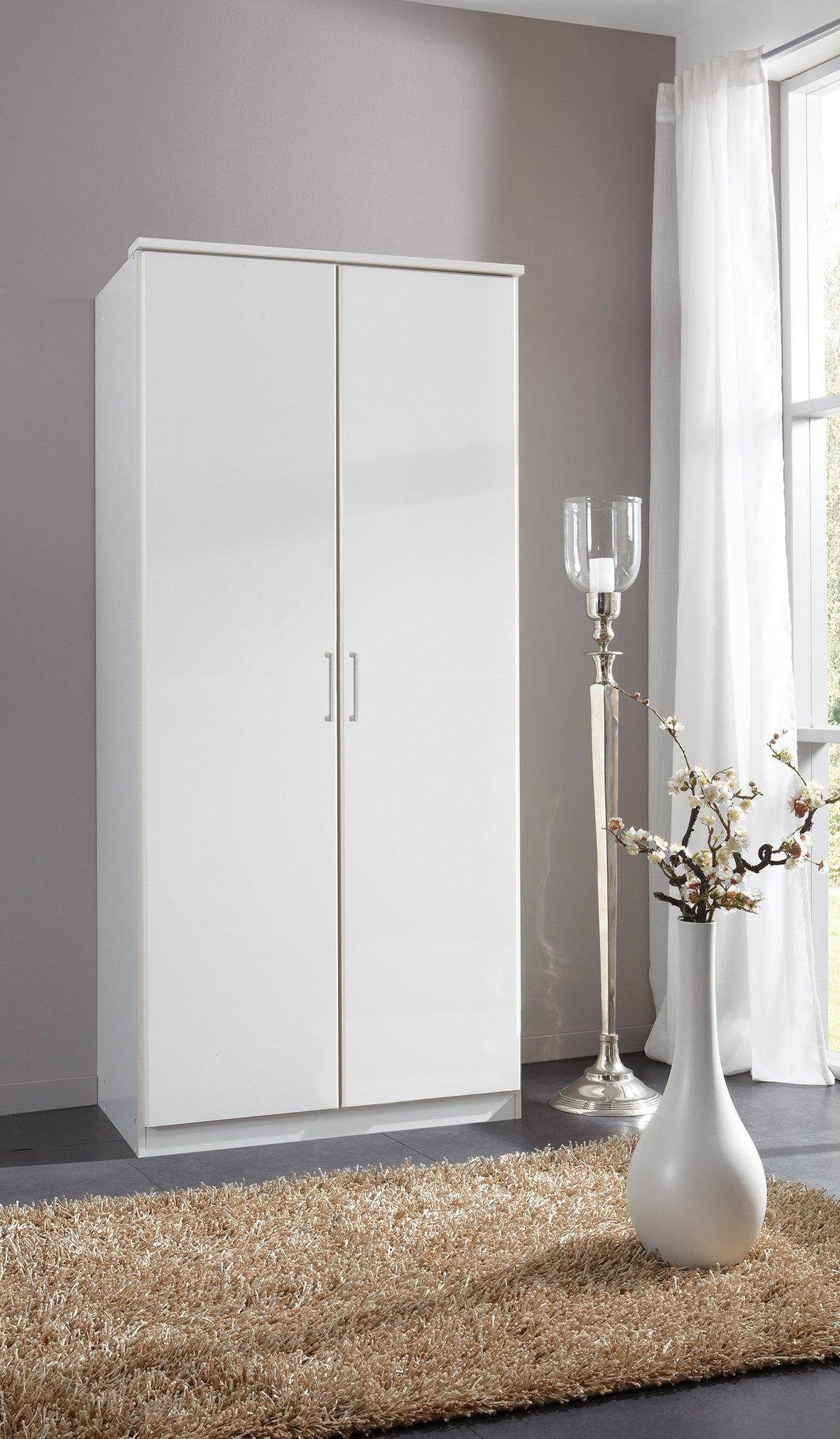Wimex - Kleerkast Osaka - 603202 - Wit - 91x199x58cm