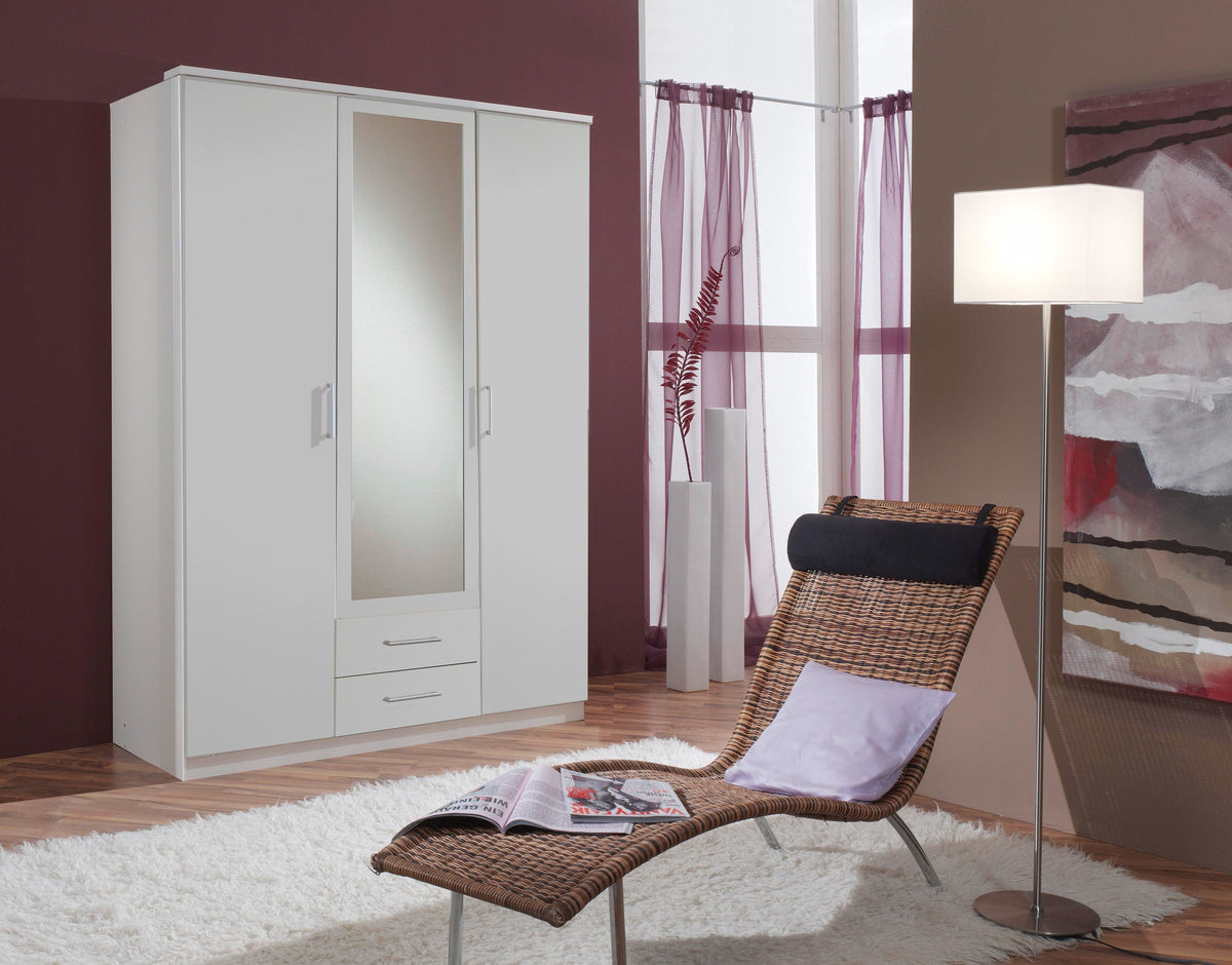 Wimex - Armoire Osaka - 603484 - Blanc - 135x199x58cm