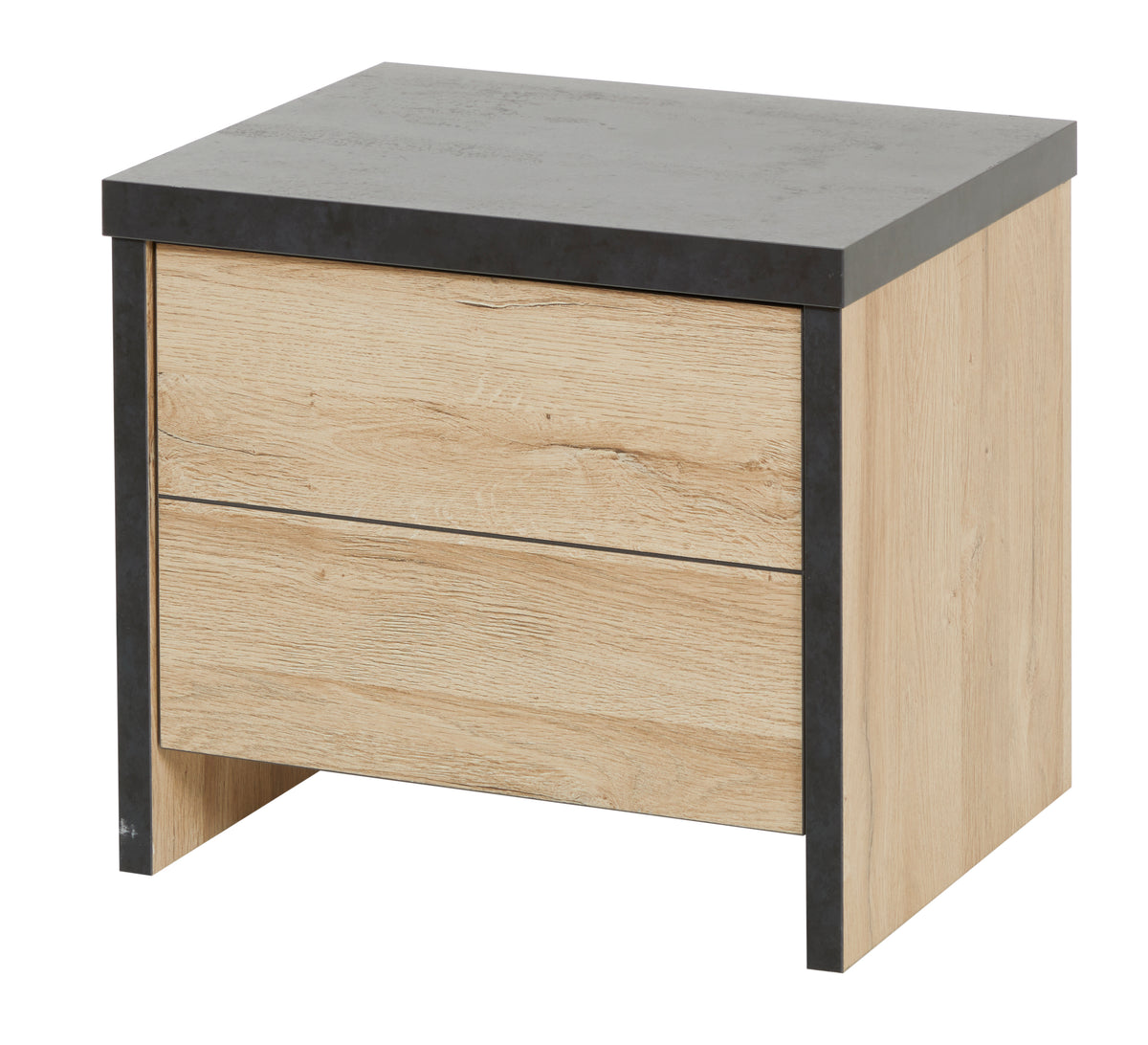 GBO - Slaapkamer Phadra 1 - 4-delige set - French oak + Nox