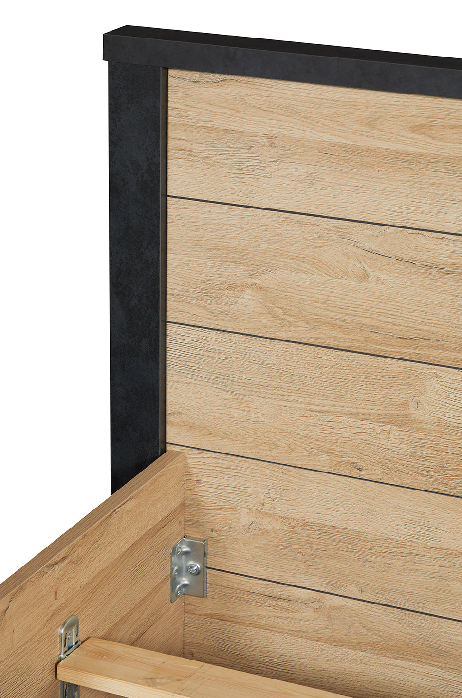 GBO - Tweepersoonbed Phaedra - French oak/ Nox  - 140x103x200cm