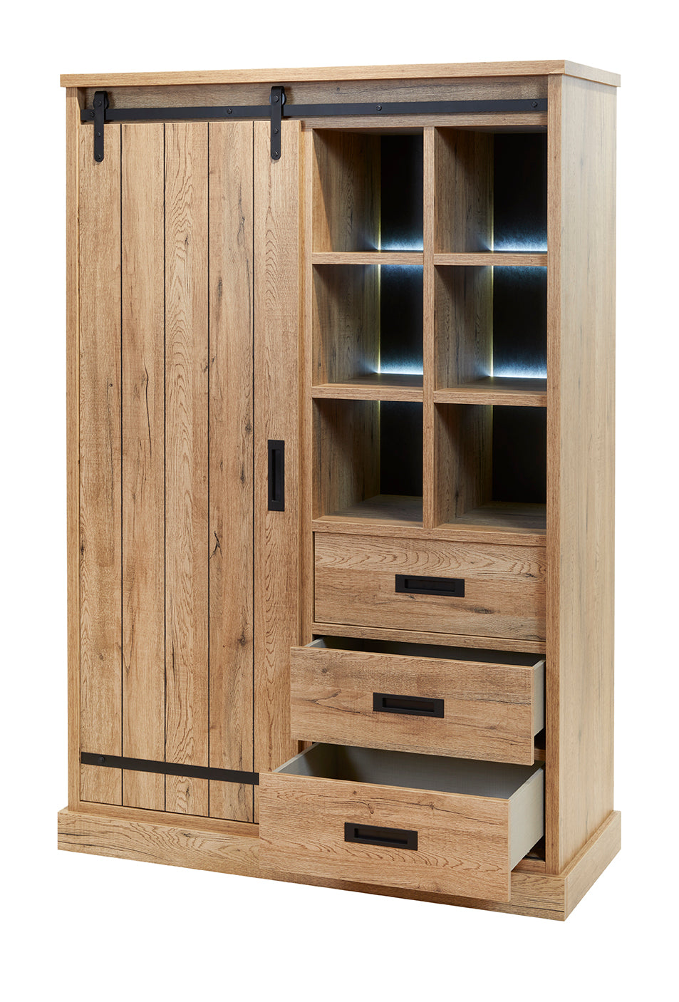 GBO - Vitrine Piero - Scarlet oak - GBO - 121x182x50 cm