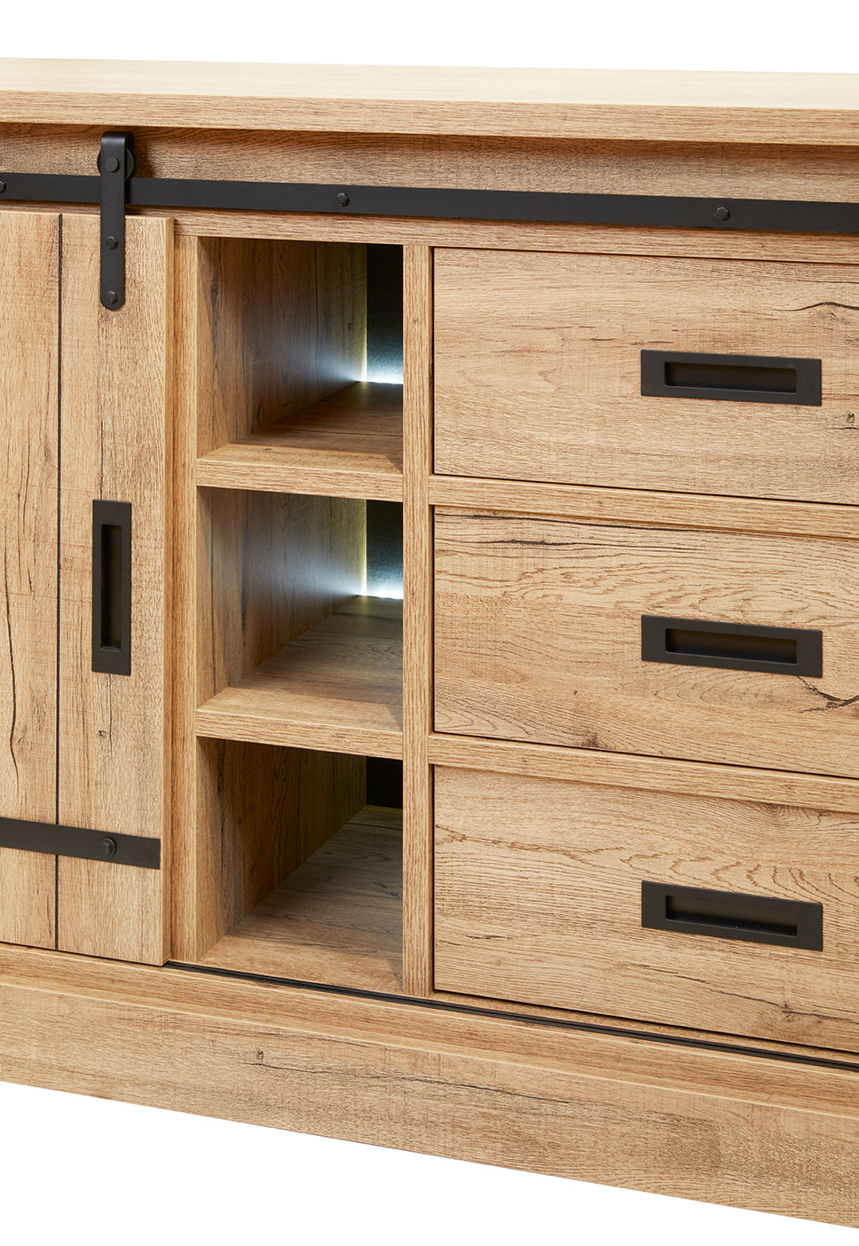 GBO - Dressoir Piero - Scarlet oak - 225x92x50 cm