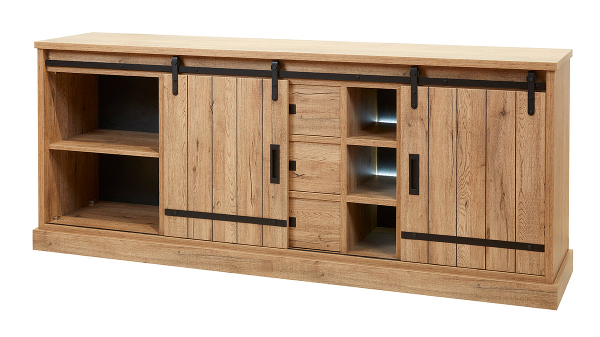 GBO - Dressoir Piero - Scarlet oak - 225x92x50 cm
