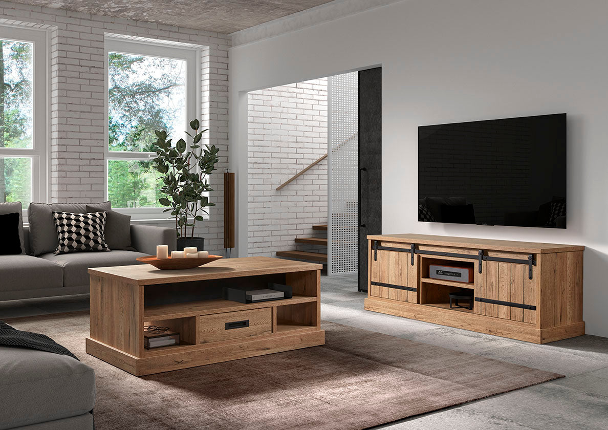 GBO - TV Meubel Piero - Scarlet oak - 164x61x50 cm