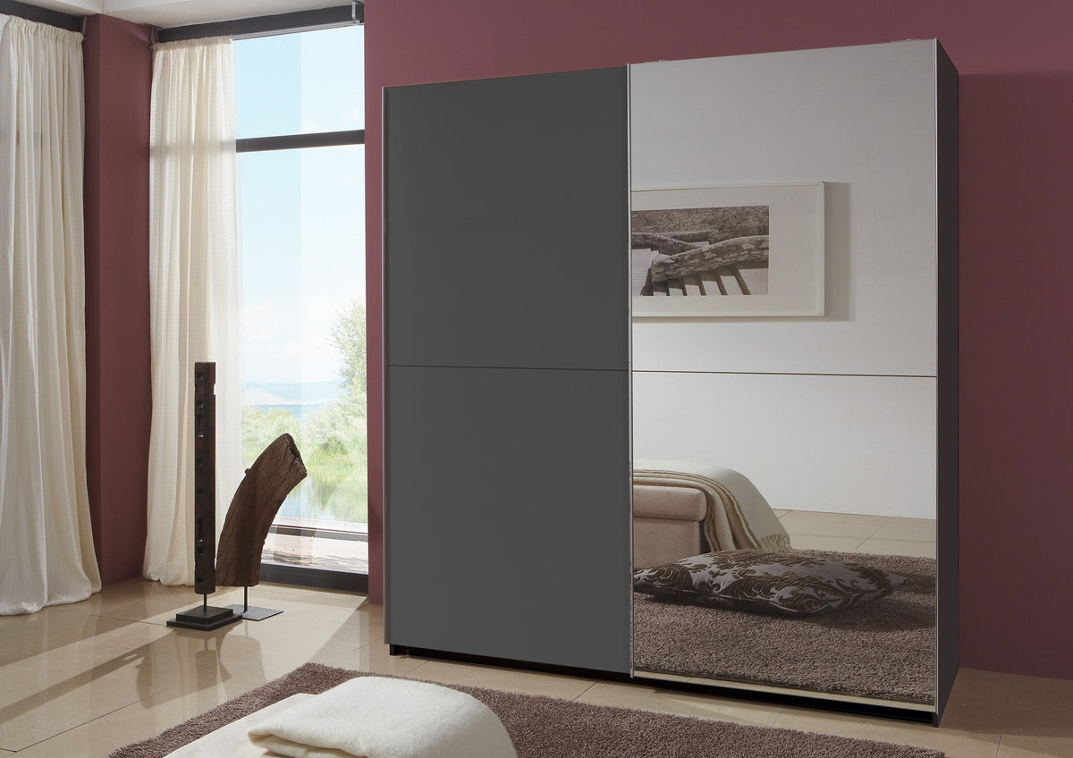 Wimex - Armoire Queen - 117771 - Graphite - 179x198x65 cm