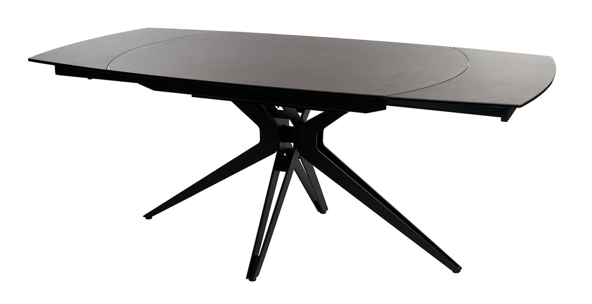 Meubar - Keramische Tafel Rotonda 1- Antraciet - 130(+2x30) x 76 x 100 cm