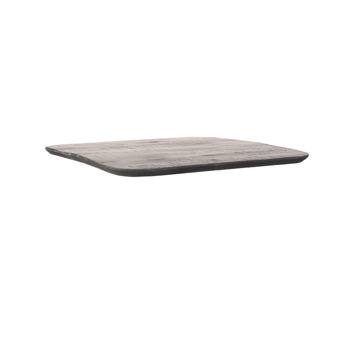 LABEL51 Table de salle à manger Plateau Sloppy Edge - Noir - Bois de manguier - 70 cm Sloppy