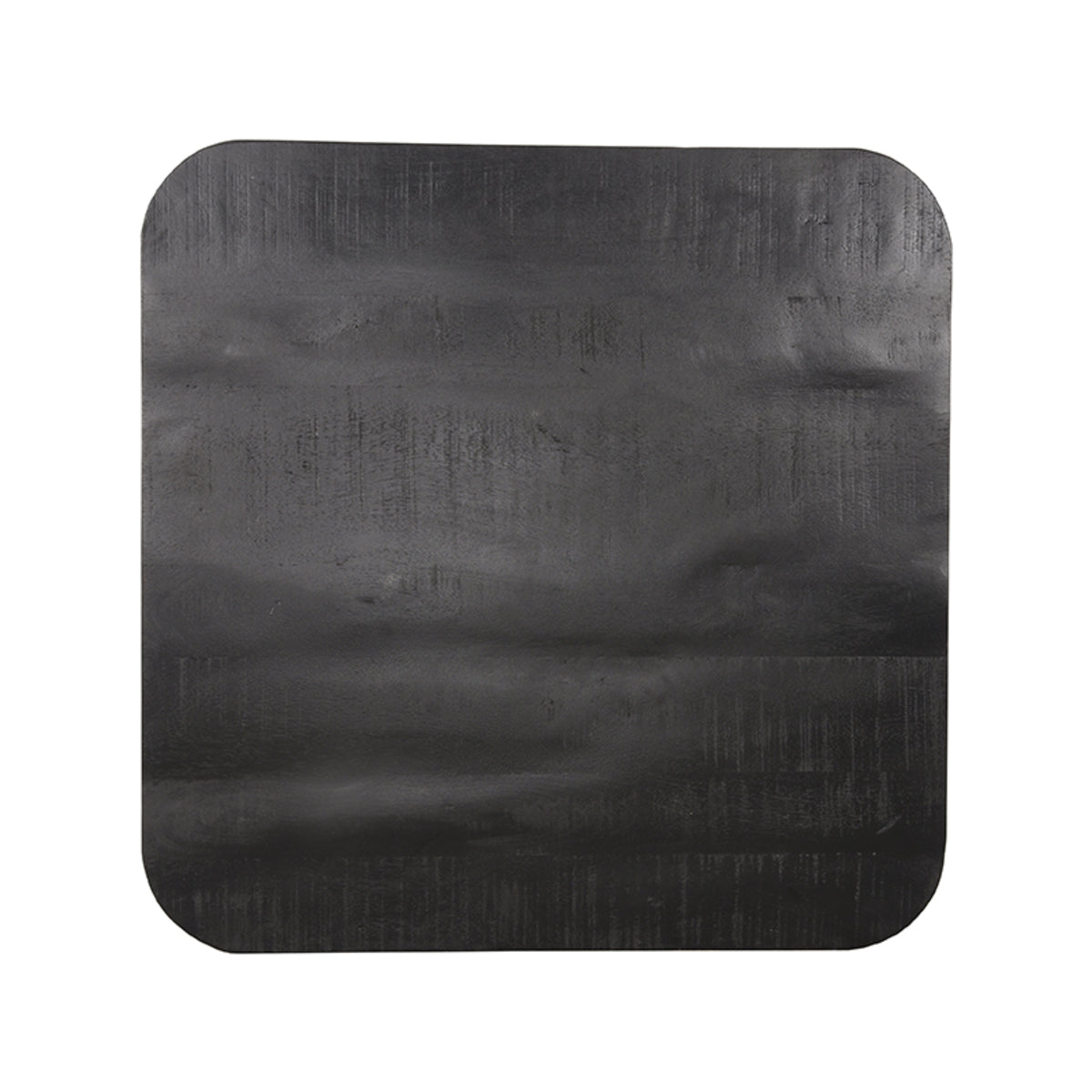 LABEL51 Table de salle à manger Plateau Sloppy Edge - Noir - Bois de manguier - 70 cm Sloppy