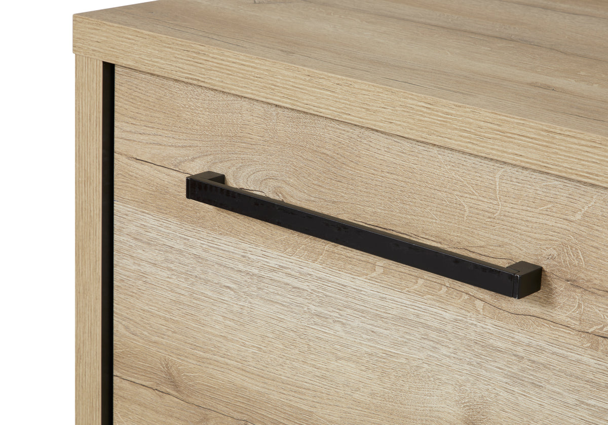 GBO - Dressoir Rico – Arizona oak + nero - 185x90x48 cm