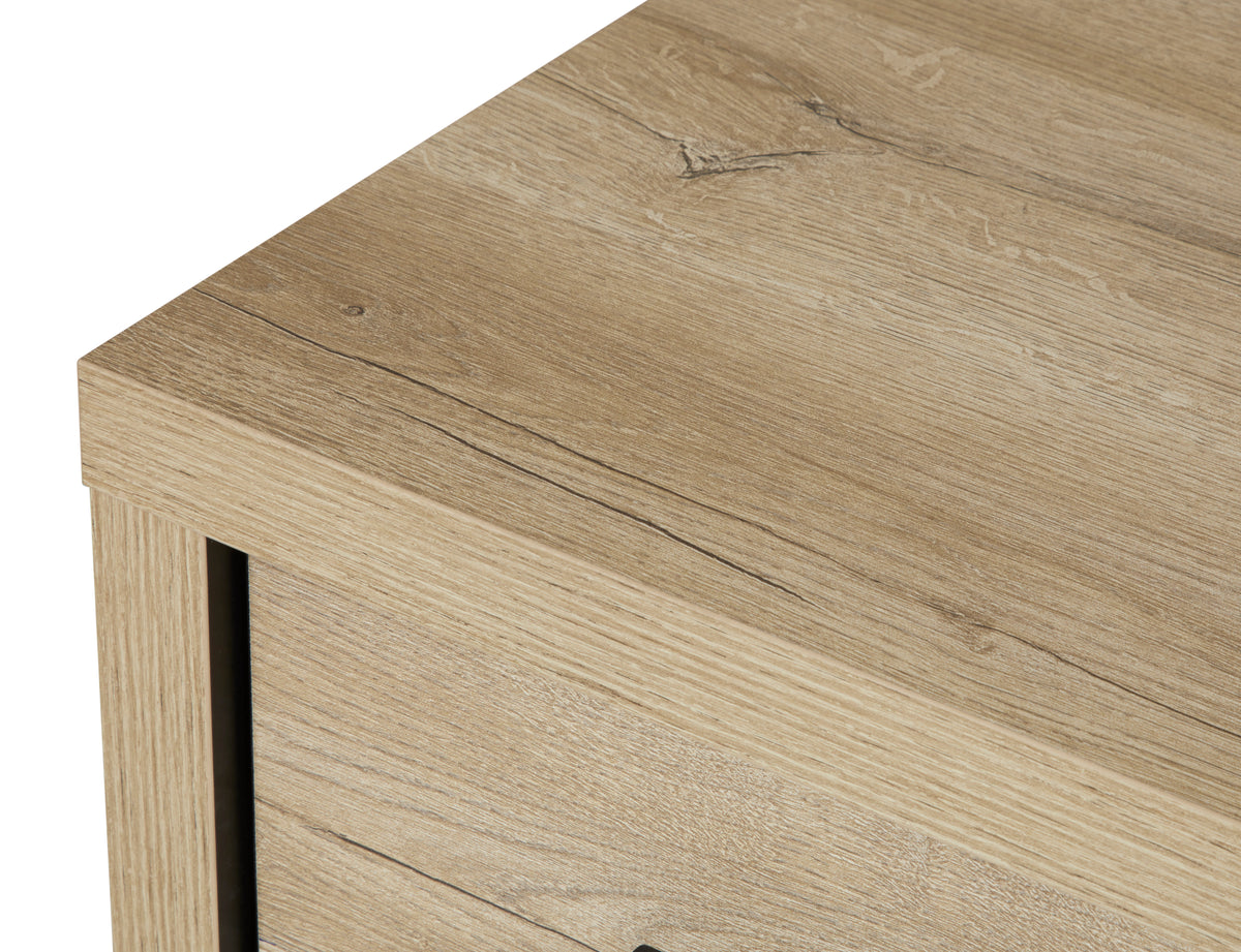 GBO - Dressoir Rico – Arizona oak + nero - 185x90x48 cm
