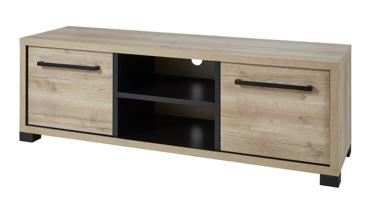 GBO - TV kast Rico – 164 cm – Arizona oak + nero