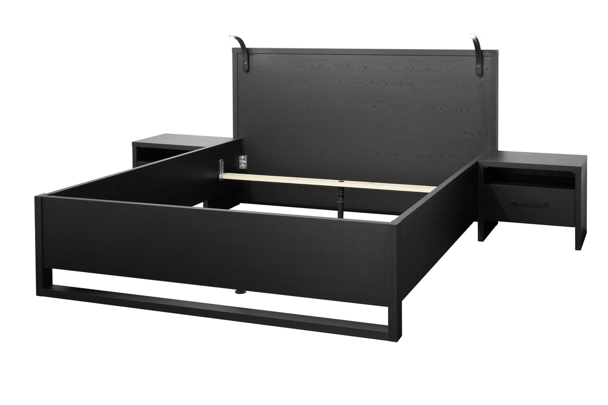 GBO - Tweepersoonsbed Rosie - Zwart - 180x106x200cm