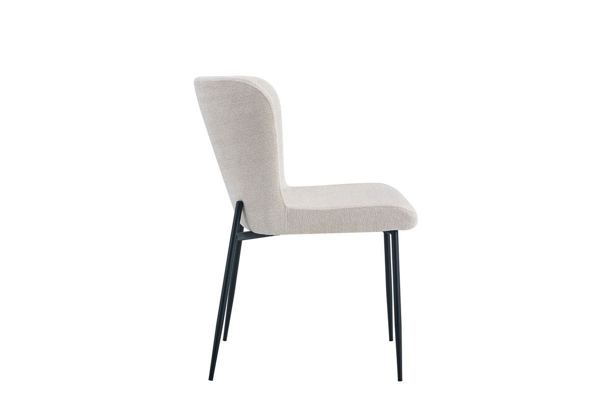 Rousseau - Stoel Lisa Stof Beige - 85x50x62 cm