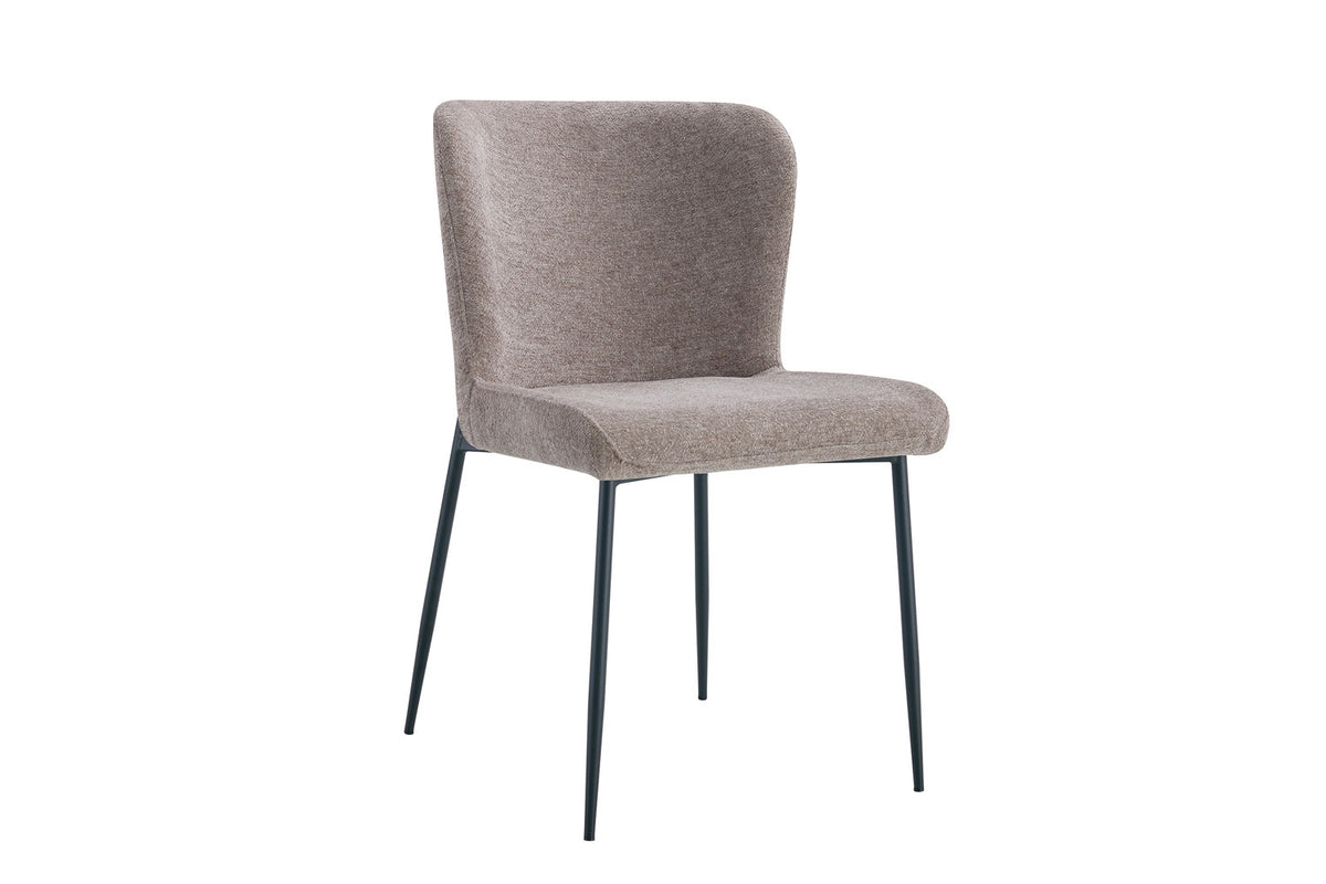 Rousseau - Chaise Lisa - Tissu Sable - 85x50x62 cm