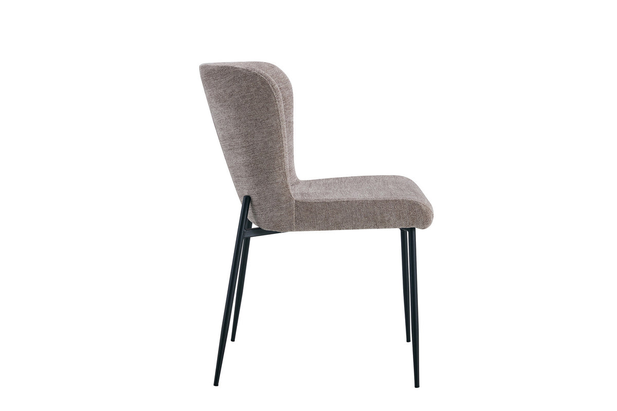 Rousseau - Chaise Lisa - Tissu Sable - 85x50x62 cm