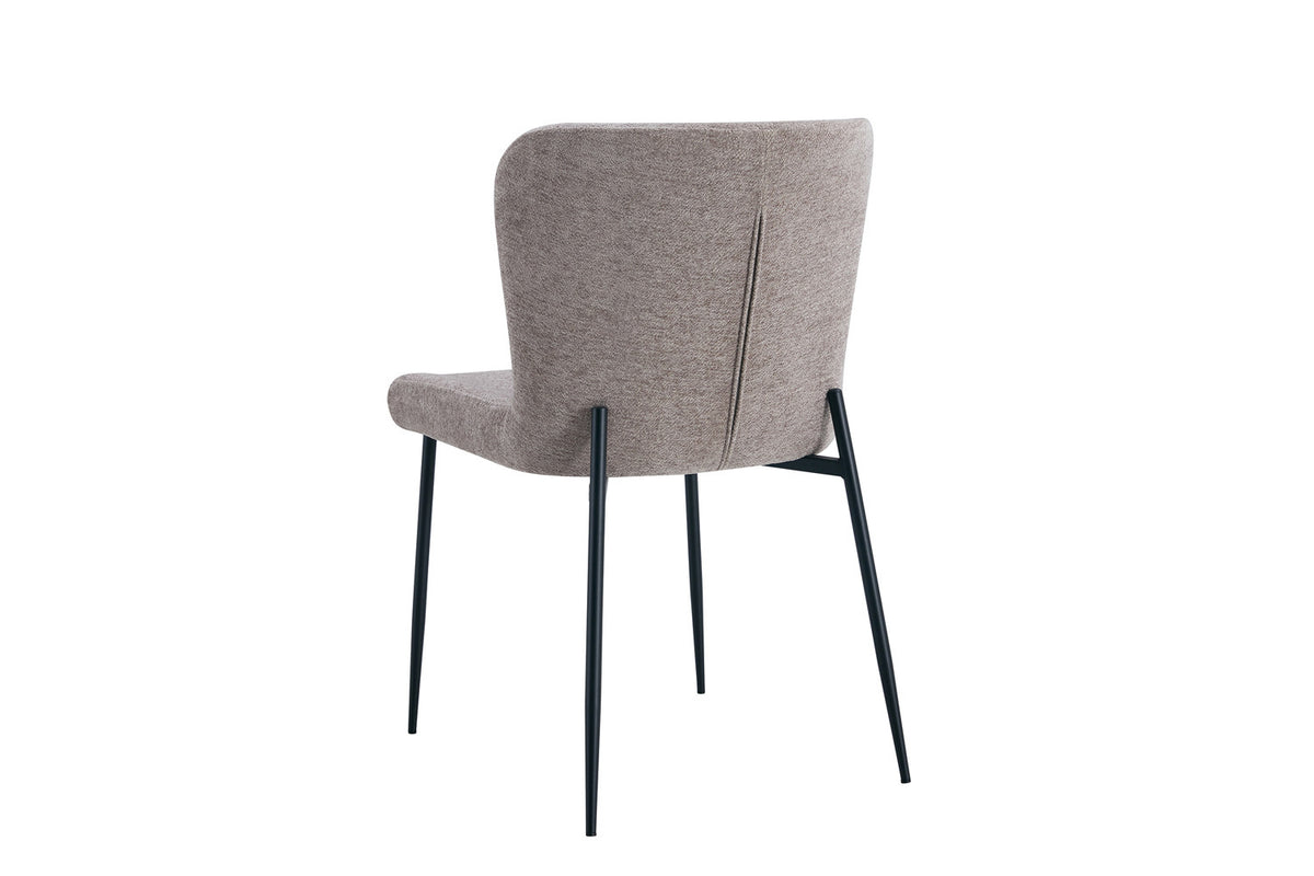 Rousseau - Chaise Lisa - Tissu Sable - 85x50x62 cm