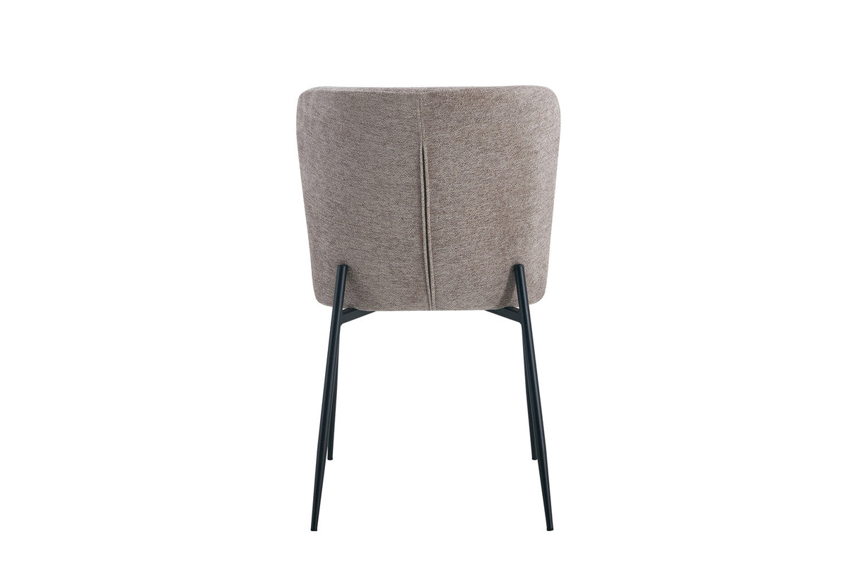 Rousseau - Chaise Lisa - Tissu Sable - 85x50x62 cm