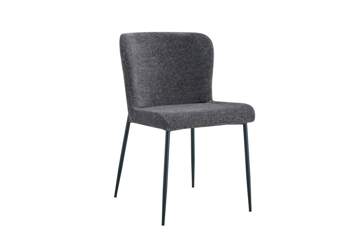Rousseau - Chaise Lisa - Tissu Gris Foncé - 85x50x62 cm
