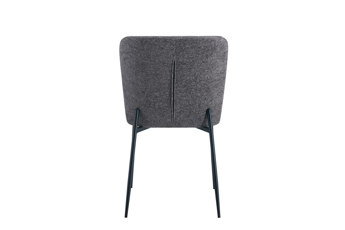 Rousseau - Chaise Lisa - Tissu Gris Foncé - 85x50x62 cm